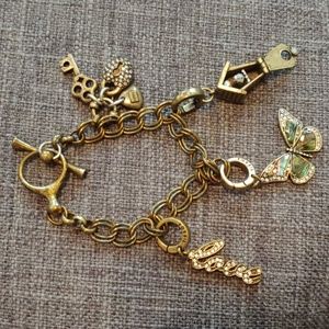 Fossil charm bracelet